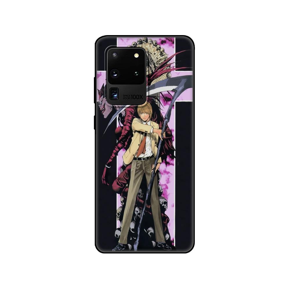 Black tpu Case For Samsung galaxy S20 /S20 PLUS/S20 ultra/S20+ /S20FE back cover Japanese Anime