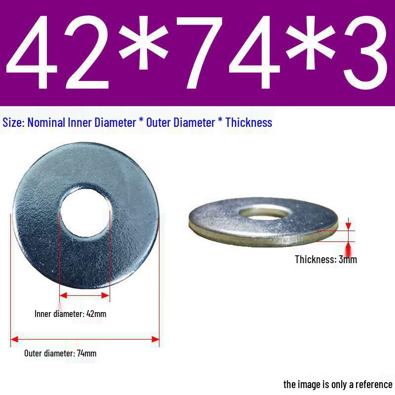Galvanized Flat Metal Washer Spacer M3-M60