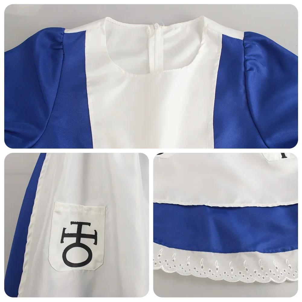 Anime Alice Princess Dress Maid Apron Dress Game Madness Returns Alice Cosplay Costume For Women Girls Halloween Party Costume