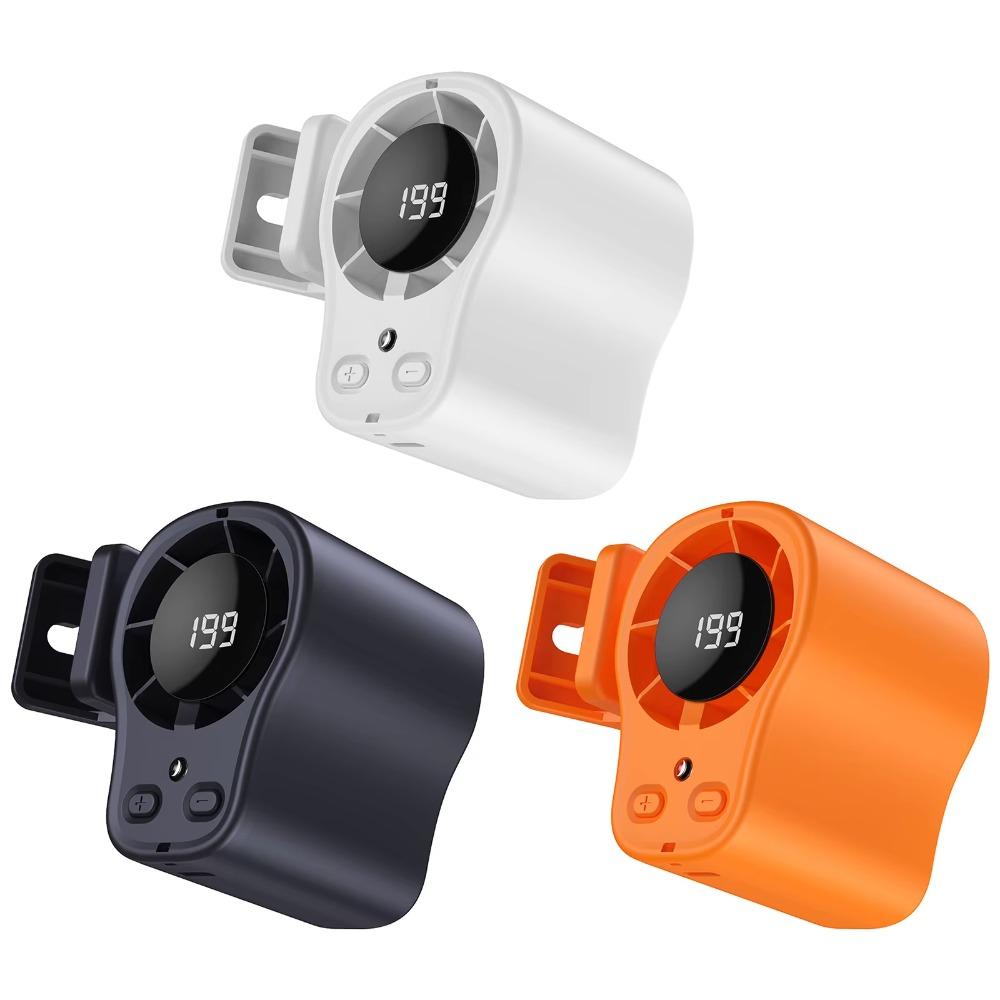 USB Charging Mini Silent Fan LED Display Neck-mounted Handheld Mini Fan  For Outdoor&Office