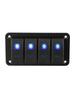 12V 24VDC Switch Blue Rocker Switch Low-Light Conditions Robust Plastic Construction Car Motorcycle Boat Use For Device Control