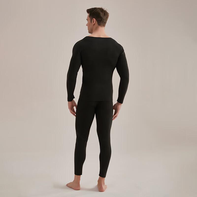 Hengyuanxiang Men's Thermal Seamless Underwear Set