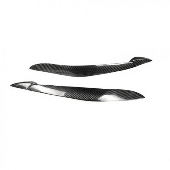 Car Eyebrows Eyelid Headlight Head Lamp Cover Trim For BMW X5 E70 2008-2013