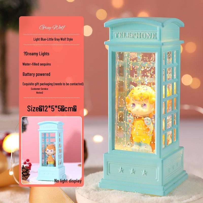 Julgransscen Lysande Vattenlykta - Skrivbordsdekoration & Köpcentrumdekoration