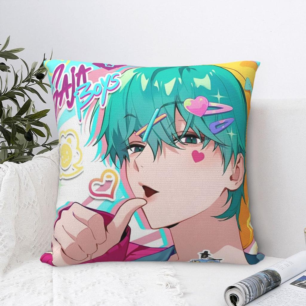 Baby Saja Boys Kpop Demon Hunters Pillowcase Soft Fabric Cushion Cover Decorative Pillow Case Cover Home Square 45*45Cm