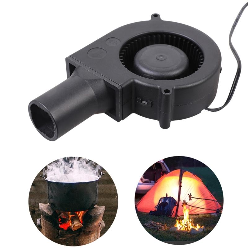 12V 9733 Blower Fan Suitable For Grilling BBQ Wood Stove Outdoor Mobile Portable Air Collecting Duct Blower with Switching