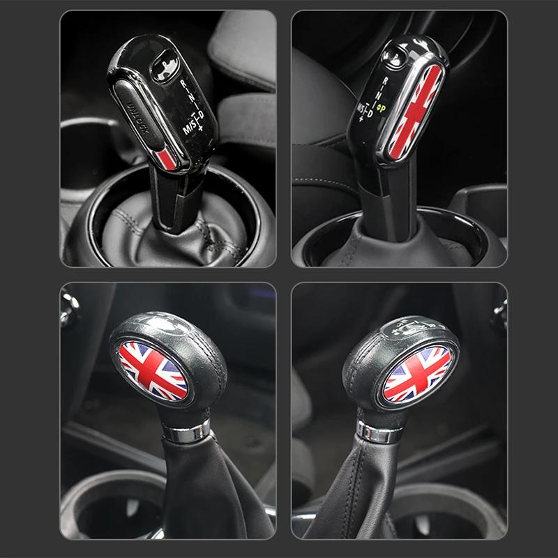 Car Gear Shift Cover Stickers Decals for MINI Cooper JCW F54 F55 F56 F57 F60 Countryman Clubman Styling Modification Accessories