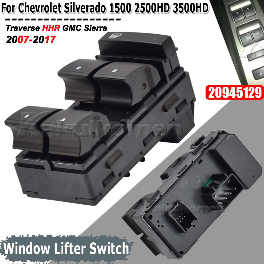 For GMC Acadia Sierra Yukon 2007-2012 For CHEVROLET Tahoe 1500 2500HD Electric Power Master Window Control Switch 20945129