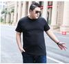 Men's Plus Size Casual Solid Color Short Sleeve Cotton T-Shirt for Team Building
