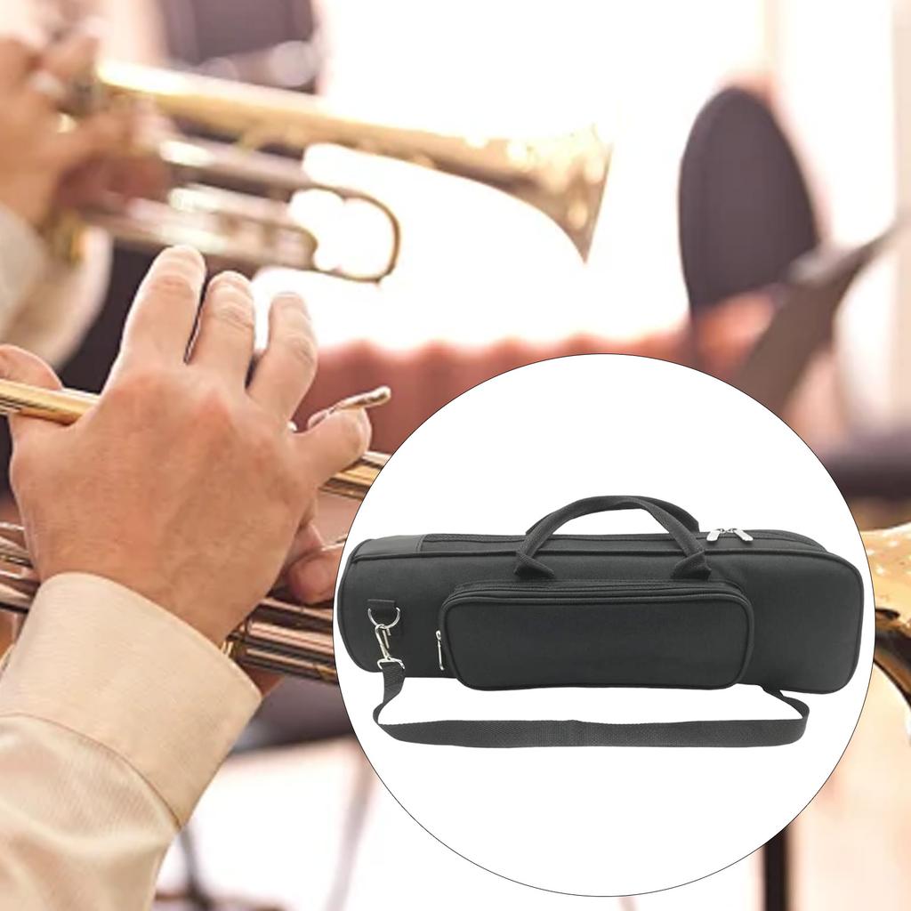 Profesionální obal na trubku Lehký a polstrovaný obal s vyhrazenými přihrádkami Snadné přenášení a plná ochrana pro hudebníky