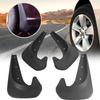 4PCS Universal Car Mud Flaps Tire Splash Guards Black