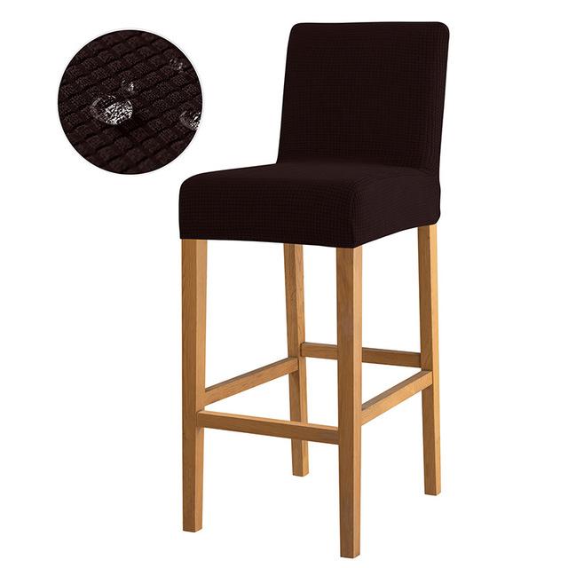 Маслостойкий водонепроницаемый тканевый чехол с короткой спинкой чехол на стул небольшого размера дешевые качественные чехлы на стулья большой эластичный жаккардовый чехол на сиденье 1929₽