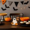 Ghost Pattern Pumpkin Ghost Ornament Handmade Halloween Pumpkin Ornament  Party Supplies