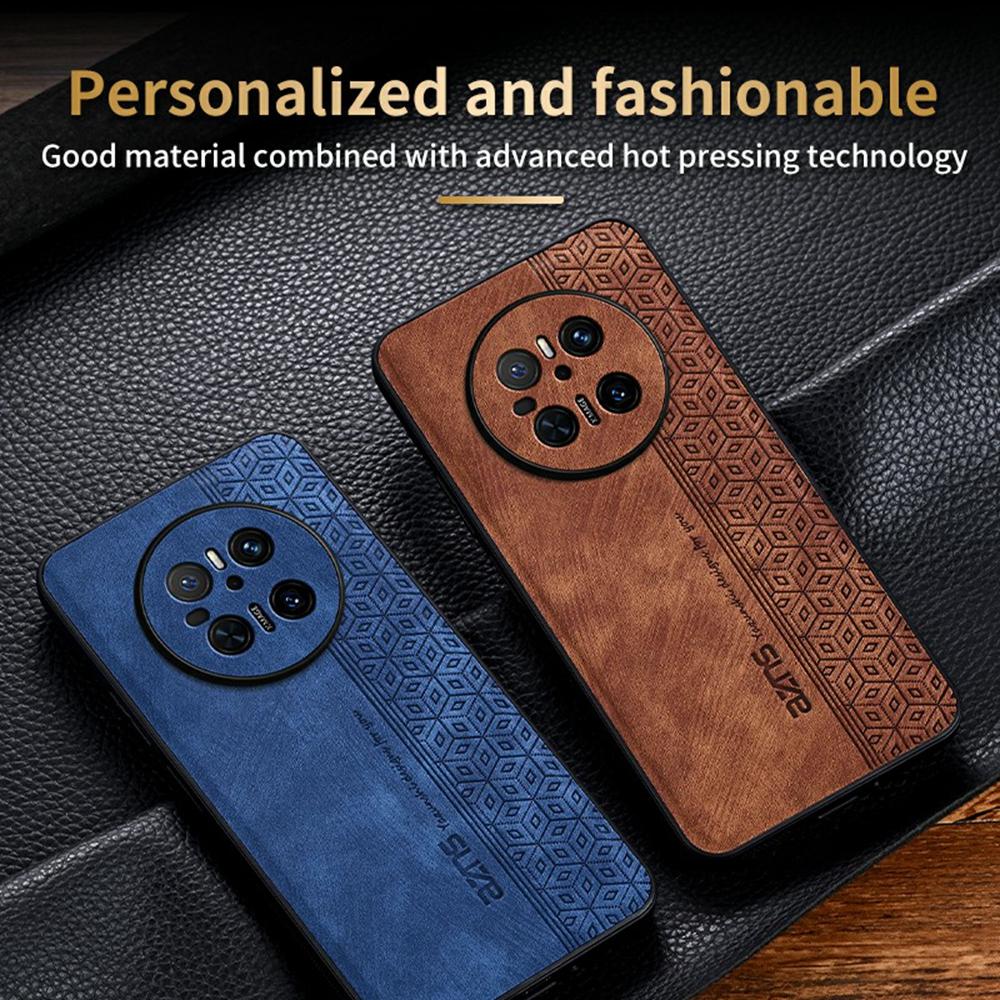 AZNS For Huawei Mate 70 Case Protective PU Leather Covered TPU Phone Shell