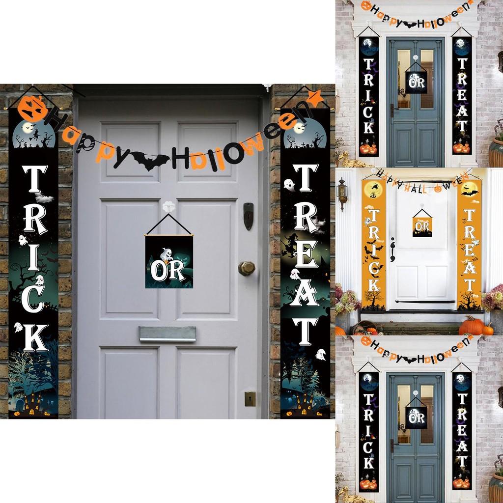 Party Halloween Creative Decoration Flags Featuring Colorful Fabric And Themes Spooky