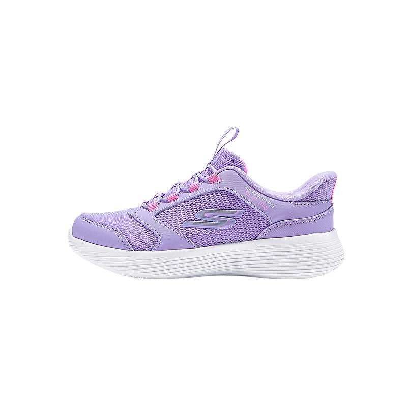 Skechers Girls Comfortable Fashionable Simple Versatile Kids Running Shoes Kids sneaker Lavender 303855L-LAV 28.5