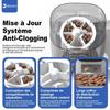 Kibble Dispenser - JIATZOCN - 6L - Camera - 2.4G WiFi - Programmable 1-12 Meals