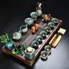 Japanese Style Ceramic Kung Fu Tea Set with Stone Tray