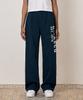 TAKEASY Women'S Applique Wide Pants (Navy)