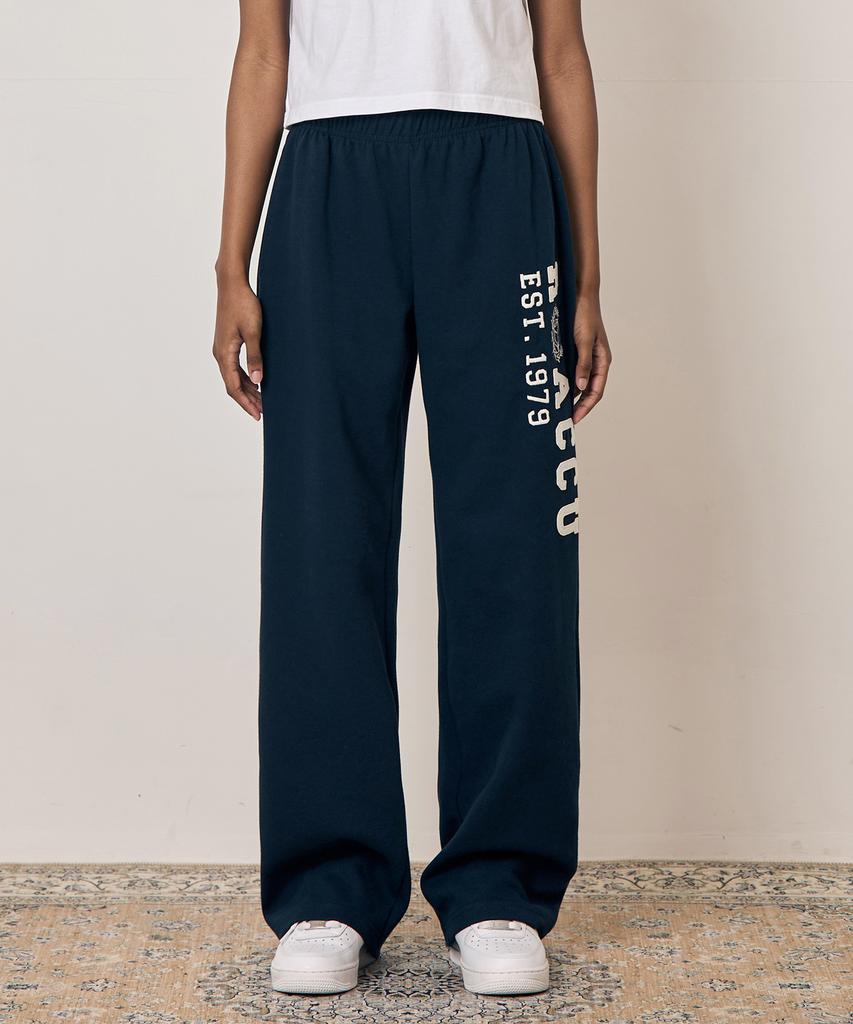 TAKEASY Women'S Applique Wide Pants (Navy)
