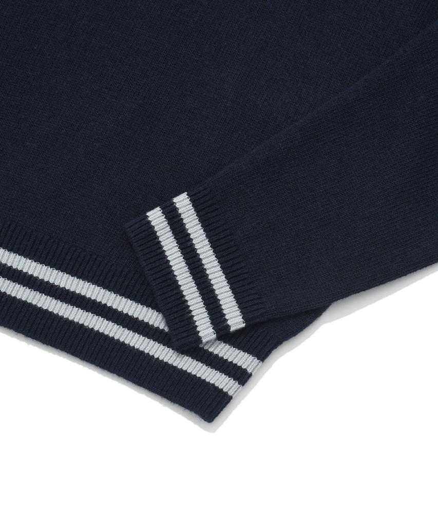 COVERNAT Big C Logo Crewneck Knit Dark Navy