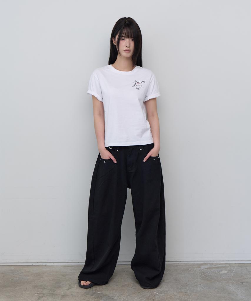 5OML Pony Short Sleeve White
