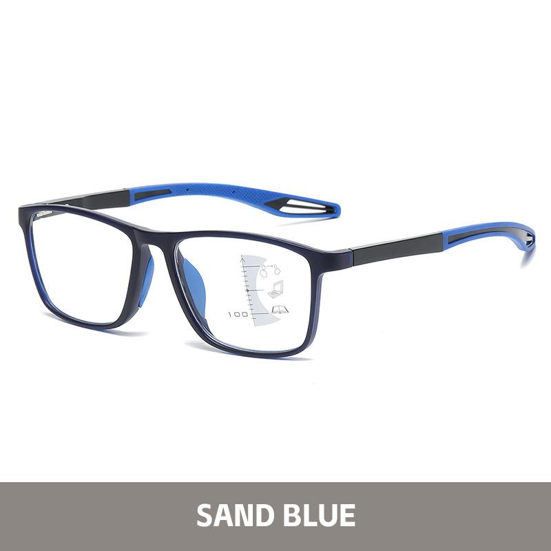 Spring Foot Sports Reading Glasses Anti-Blue Light Far And Near Progressive Multi-Focus Looking Far And Near Reading Glasses
