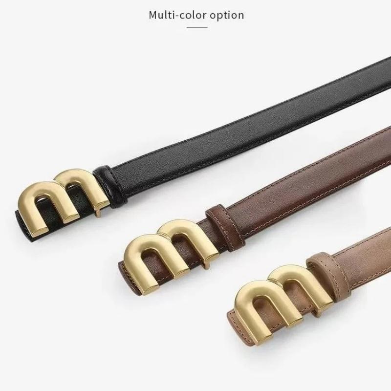 Light Luxury Women's Fashion Belt, High-quality Gold Buckle, Is Most Suitable for Matching Women's Denim Belt Dress