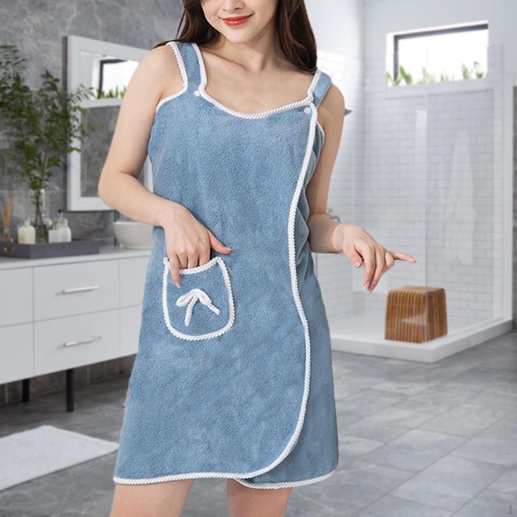 Ręcznik kąpielowy dla kobiet, Wrap prysznicowy, 135 X 80 cm, Szybkoschnący szlafrok na siłownię