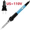 New Soldering Iron Adjustable Electric Tin Welder Temperature Station Solder 220V 110V 60W Welding Rework Heat Pencil Tips Tools
