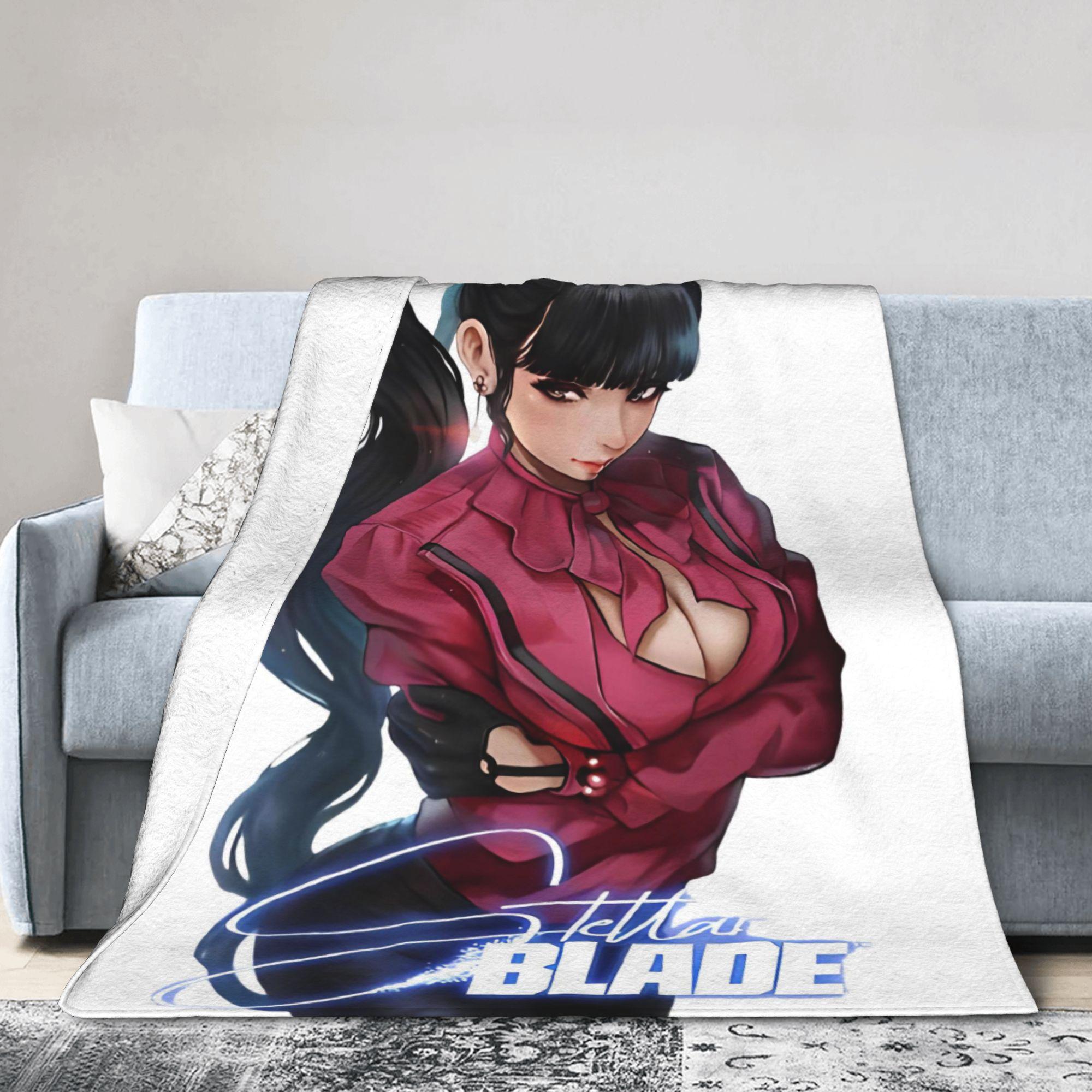 

Stellar Blade EVE Flannel printed blanket suitable for all seasons suitable for living room office sofa and travel 180x250CM 75x100cm