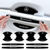 8pcs Car Door Handle Bowl Sticker Protector Anti-collision Strip For Mercedes Benz A C E S G Class GLC CLE CLA GLB GLS W177