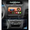 EU Erisin ES6691V Android 14 Car Stereo GPS Navi CarPlay DSP Auto Radio for VW Sharan Golf Seat Altea Skoda Fabia Dashboard