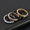 3MM Ultra Thin Rose Gold Titanium Steel Rotating Bamboo Knot Ring for Women Minimalist Jewelry Hypoallergenic Wedding Gift