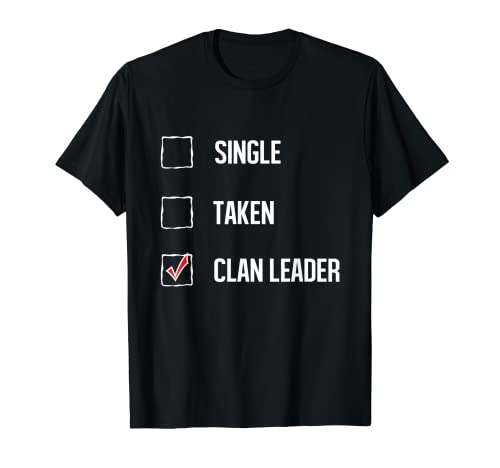 

Clan Leader Gamers of Clash Women s and Men s T-Shirt Gift Tee