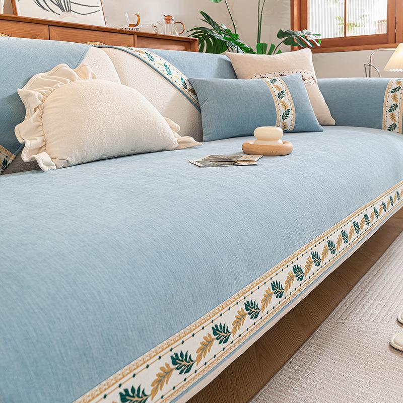 

1pc Luxury Chenille Sofa Cushion, Suitable for All Seasons, Beloved By Pets and Dogs, Anti Slip and Wear-resistant Sofa Protective Cover 90*160cm