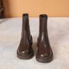 Small short boots boots women's autumn and winter new retro heightening thick sole fashion versatile thin Martin boots