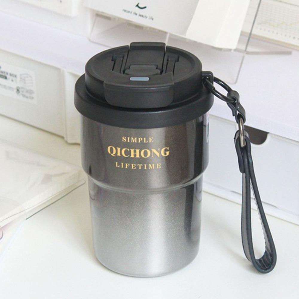 

Coffee cup accompanying cup 316 stainless steel coffee thermos cup gift portable 450ML [free lettering]