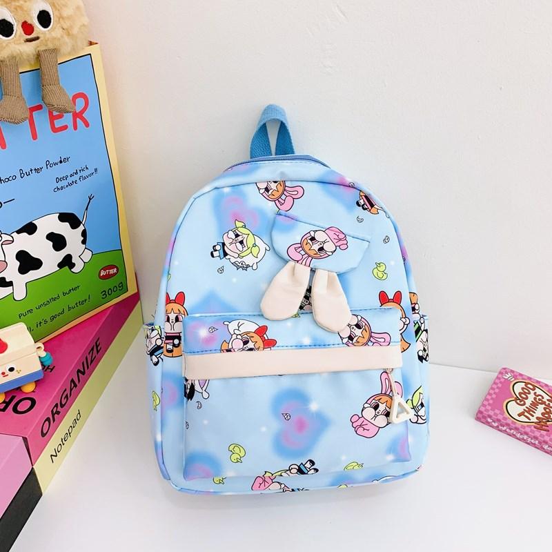 Children'S Backpack Cartoon Cute Rabbit Ears Boys And Girls Backpack Foreign Style Large Capacity Student Schoolbag