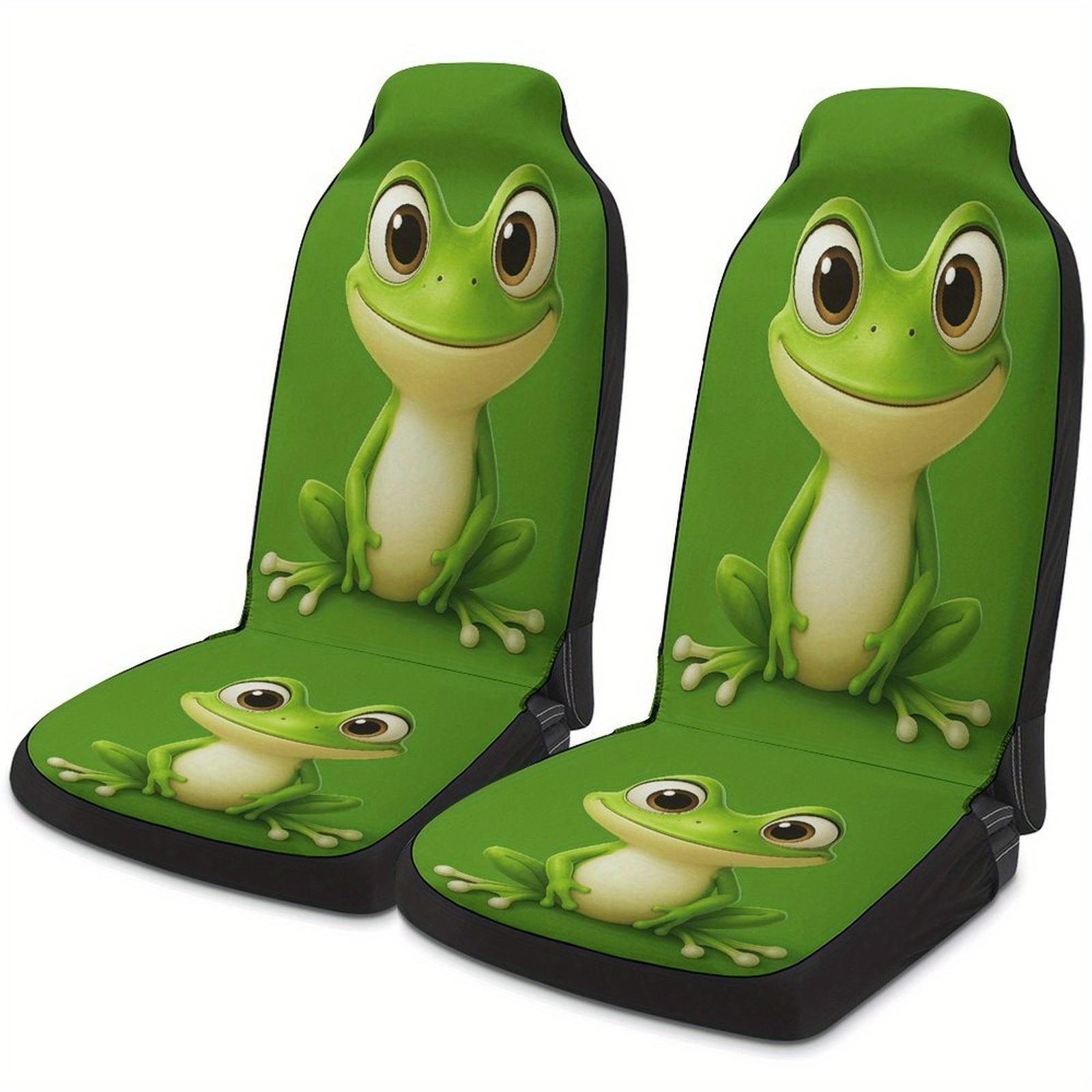 Frog Smile Green Designed Car Seat
