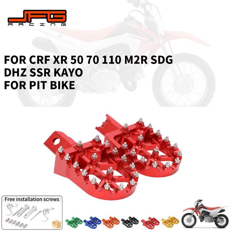 Suport pentru picioare universale CNC colorate pentru picior pentru HONDA CRF XR 50 70 110 M2R SDG DHZ SSR KAYO Pit Bike