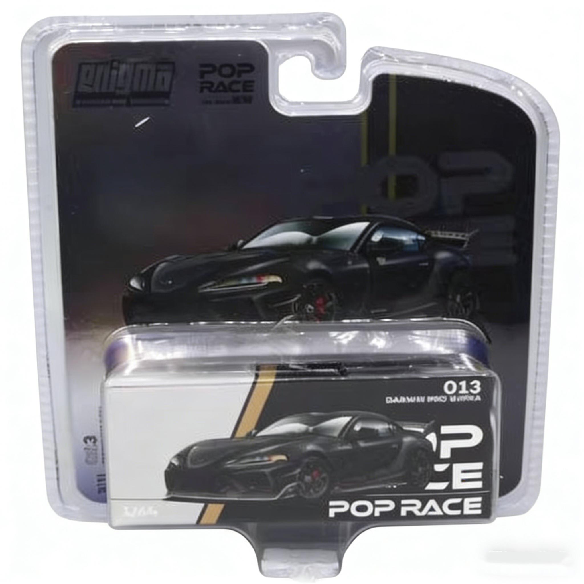 

In Stock POP RACE x enigmatto 1:64 Toyota GR Supra (A90) DarwinPRO DARWINWIDE PRO Widebody Black Edition Diecast Model Car