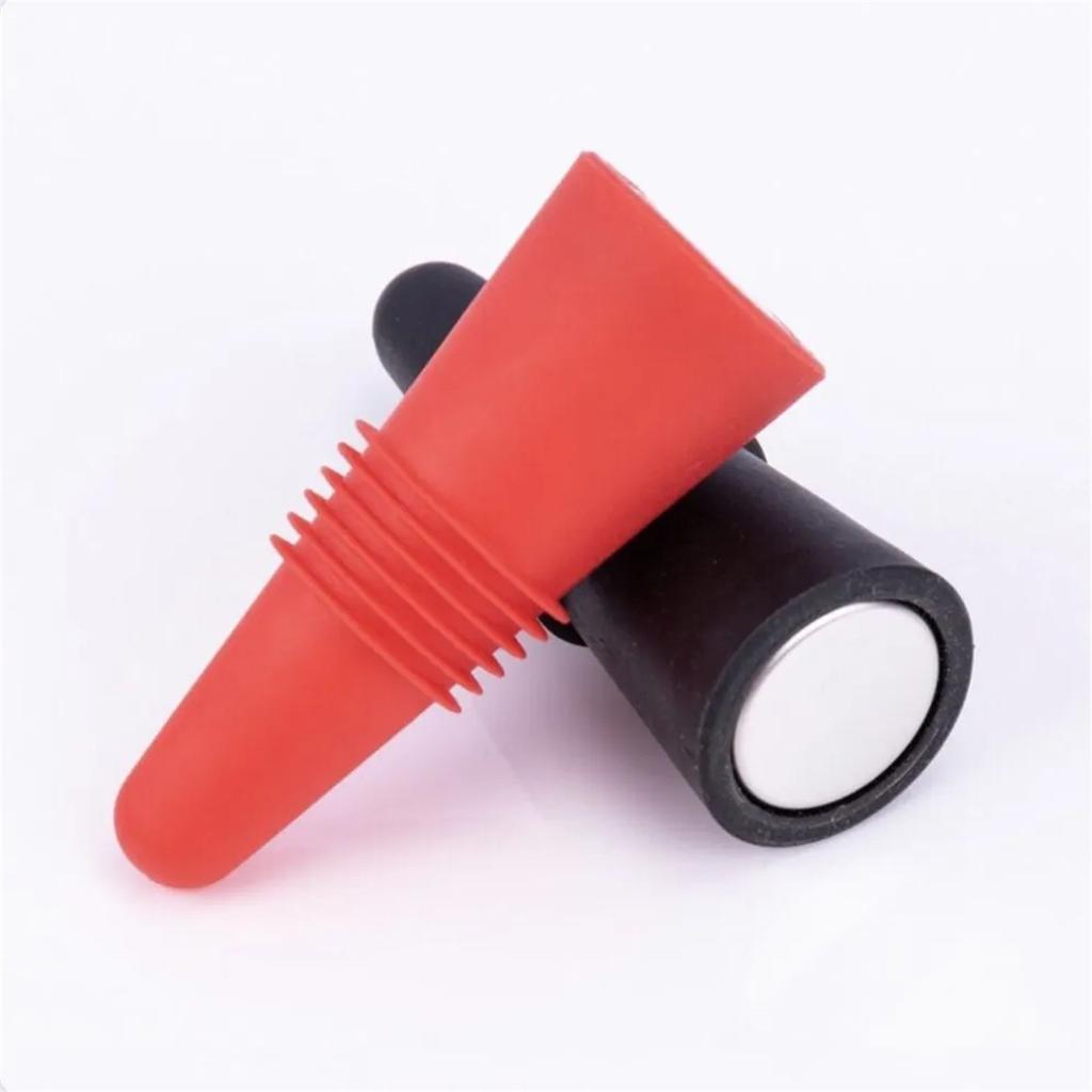 Kitchenware, Wine Corks, Stainless Steel Bottom Wine Bottle Corks, Food-grade Silicone Wine Corks, Wine Bottle Corks