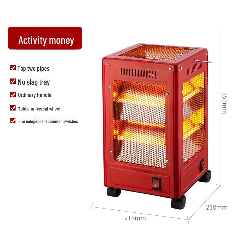 

Компактный энергосберегающий керамический обогреватель: Электрическая плита быстрого нагрева для домашнего использования top two tubes [activity model] красный