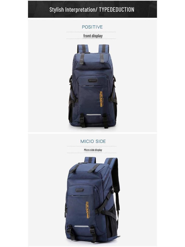 Waterproof 840D Nylon Hiking Backpack - Large Capacity, Multi-Functional, for Outdoor and Mountaineering Activities.