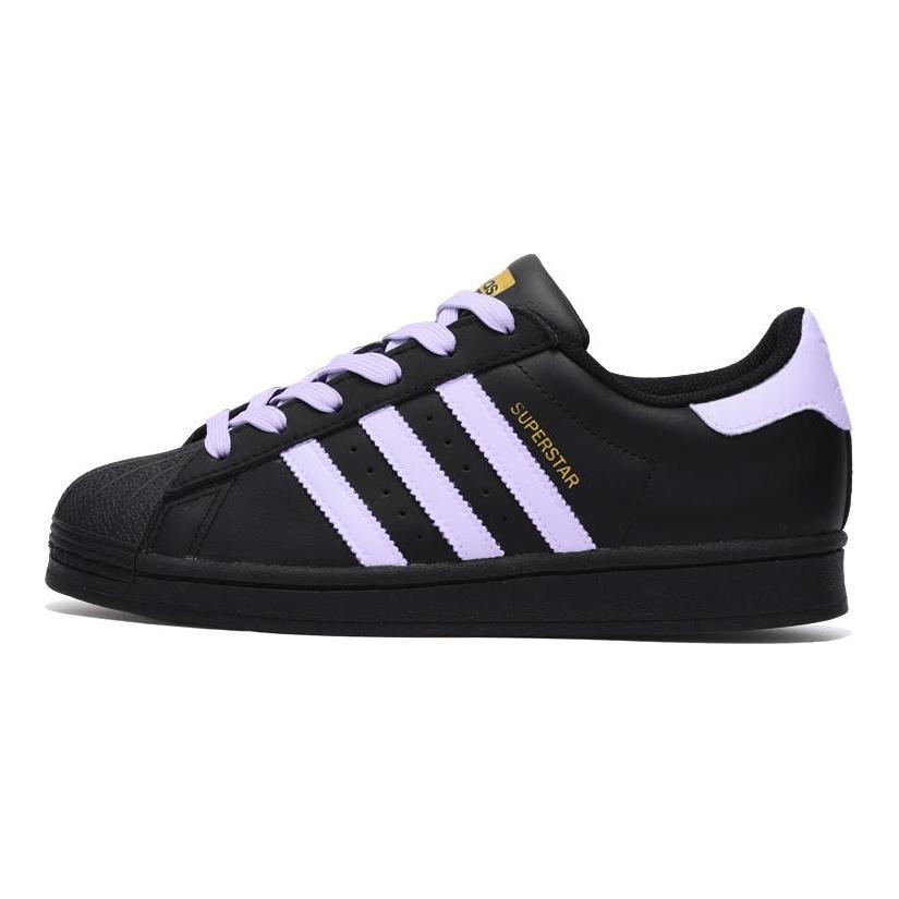 adidas Oryginalne SUPERSTAR Antypoślizgowe Odporne na ścieranie Niskie Buty Skateboardowe Unisex Czarne EG4959(Zespół746-)
