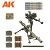 AK Interactive 1/35 Scale Soviet Infantry Support Weapon DShKM & SPG-9 Set Plastic Model Kit AK35005