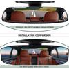 Universal Anti Glare Wide Angle Panoramic Rearview Mirror Clip On Eliminates Car Blind Spots for SUV Truck Vehicle