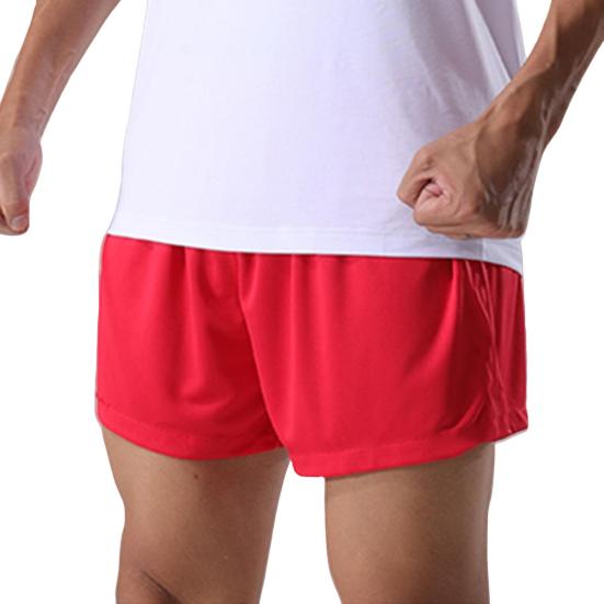 Shorts casuais de verão masculinos, com elástico na cintura, shorts de fitness, de secagem rápida, shorts esportivos, de secagem rápida, cor sólida, shorts de perna larga