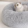 Round Dog Bed Long Plush Pet Kennel Washable Cat House Soft Cotton Mats Sofa For Small Large Dog Chihuahua Dog Basket Pet Bed